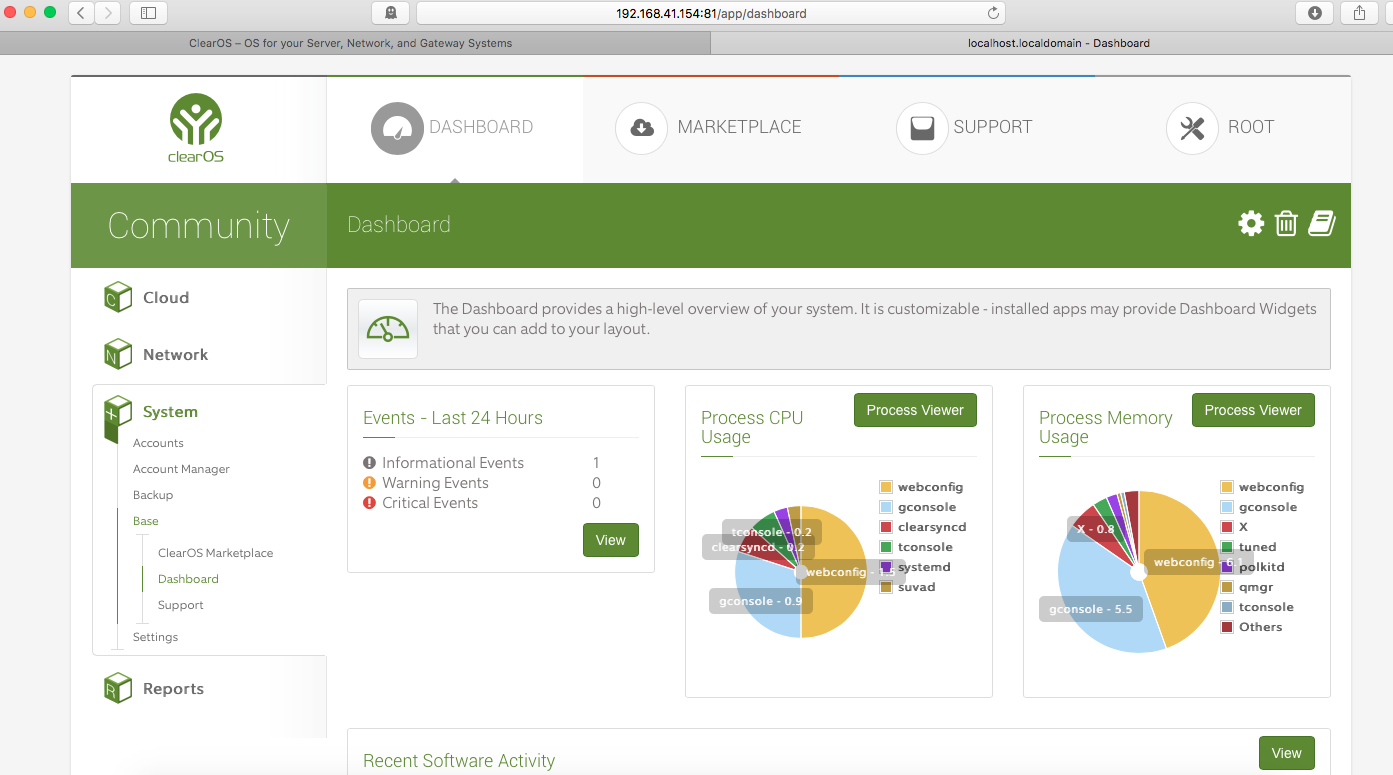 clearos storage manager initialize drive