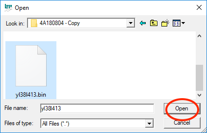 BIOS logo tool - open file