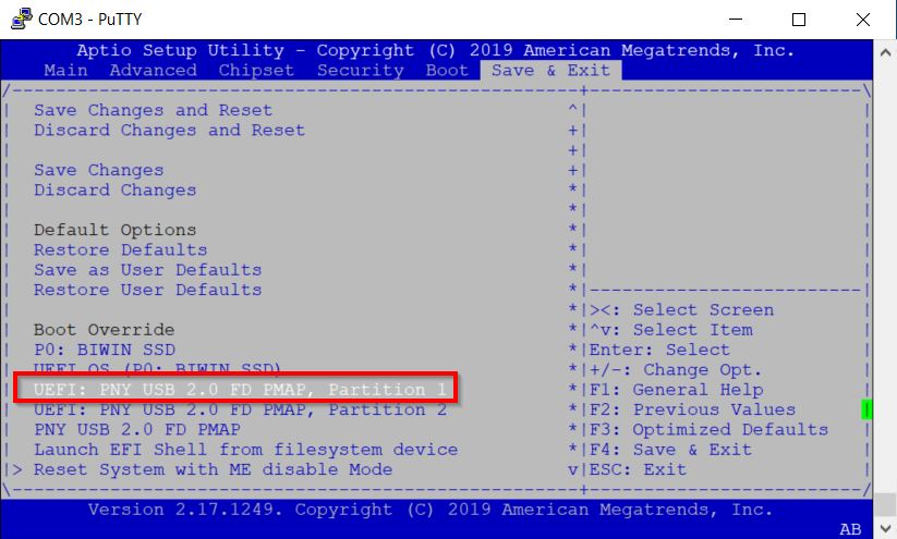 Booting to MemTest from AMI BIOS