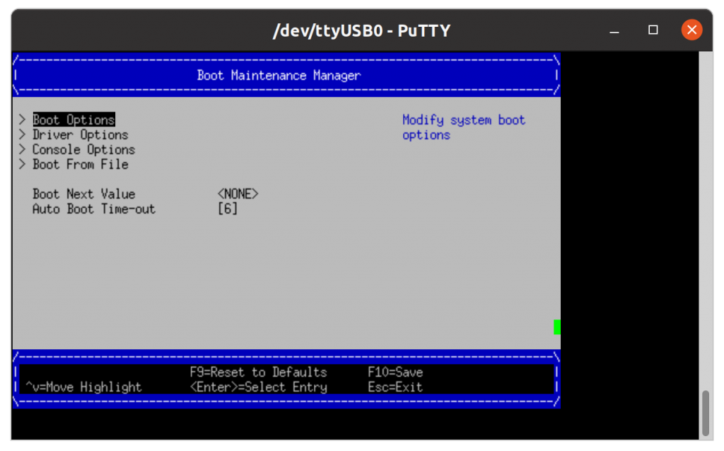 coreboot Vault Pro - boot maintenance manager