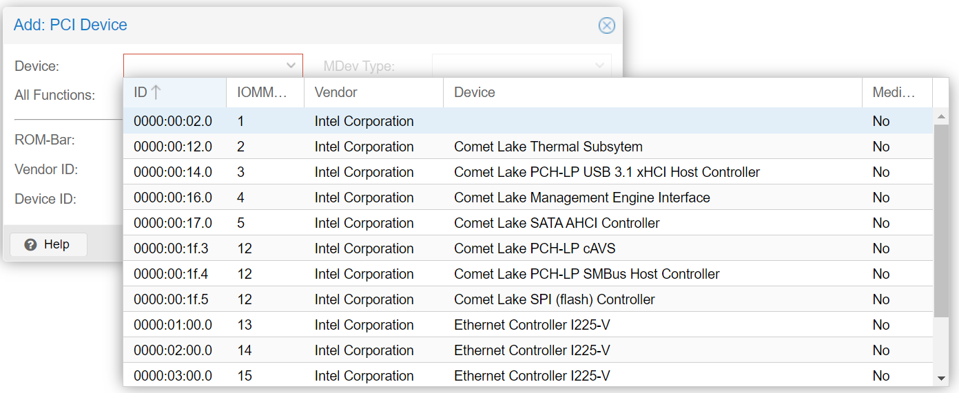 Utilizing PCI Passthrough (VT-d) on Proxmox VE – Protectli Knowledge Base