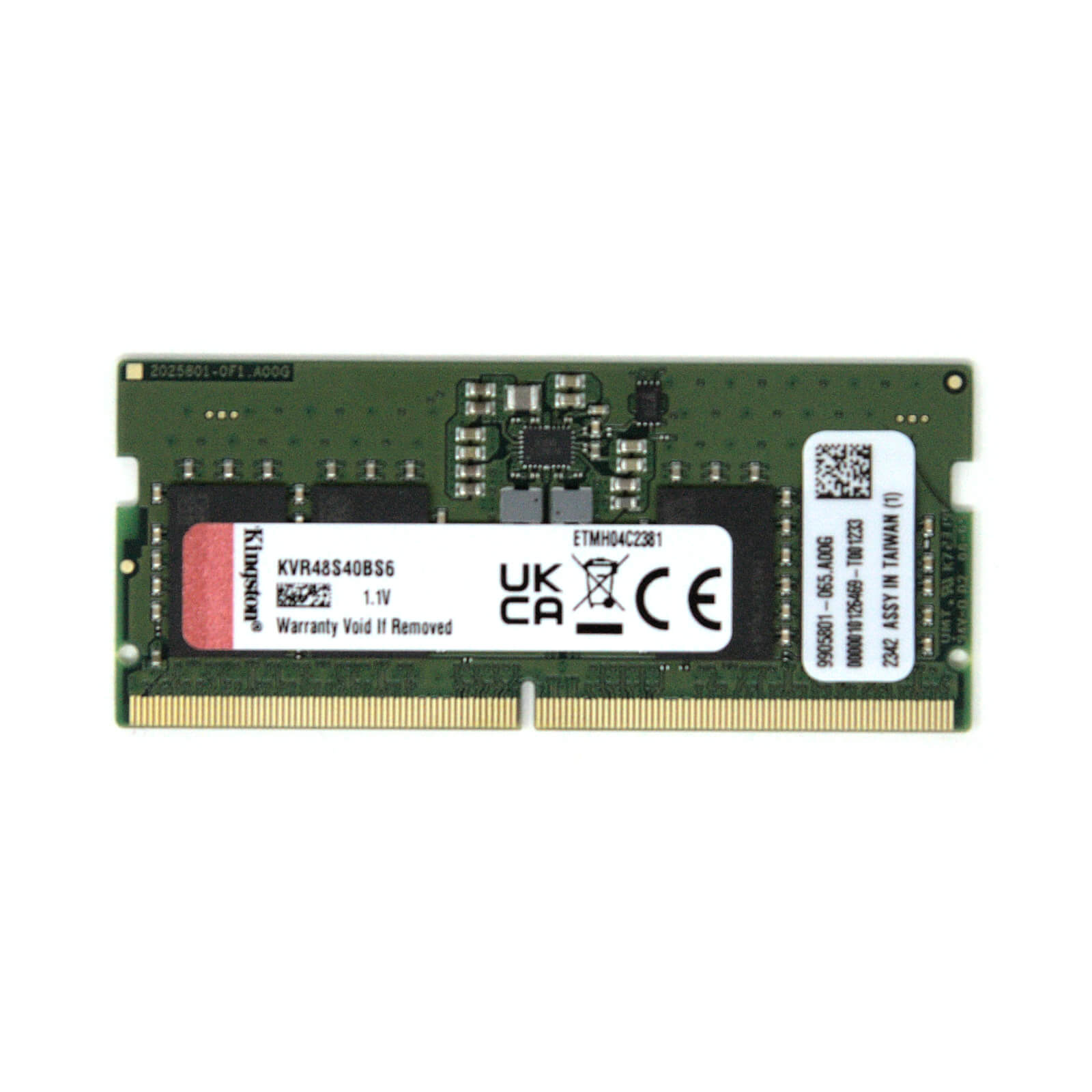 Kingston DDR5-4800 SO-DIMM Memory Module - 16GB